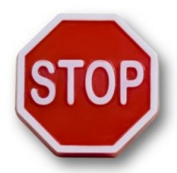 Знак STOP, форма пластиковая