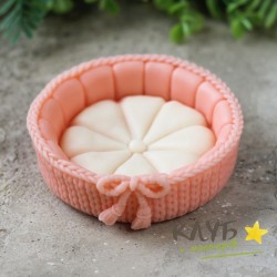 Лежанка вязаная d=8,5 см, форма силиконовая