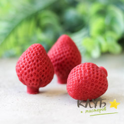 Клубника х 3, форма из пищевого силикона