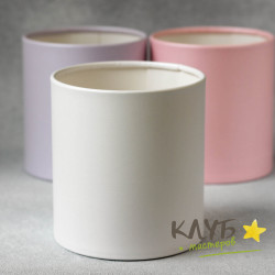 Коробка круглая без крышки "Белая", 12х12 см