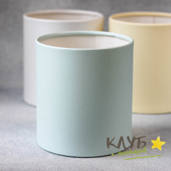 Коробка круглая без крышки "Мятная", 12х12 см
