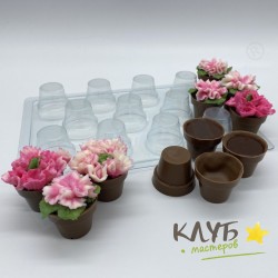 Горшок Кашпо мини (11шт.), форма пластиковая