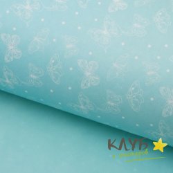 Крафт бумага двусторонняя "Свежий бриз" 50*70 см