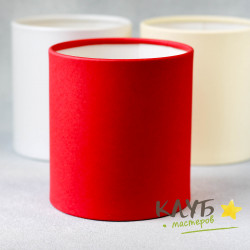 Коробка круглая без крышки "Красная", 12х12 см