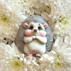 Ежик Тимоша 2D, форма силиконовая - миниатюра 2