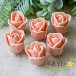 Розы Дольче (6 шт.), форма из пищевого силикона