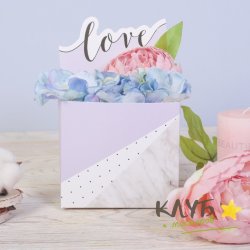 Коробка для мини букета "Любовь" 20х12х10 см