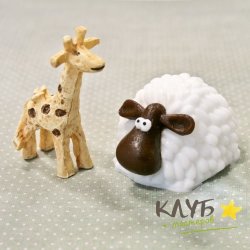 Забавная овечка, форма силиконовая