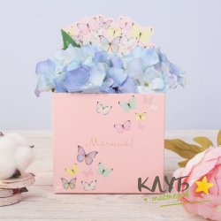 Коробка для мини букета "Мечтай" 19,5х12х10 см