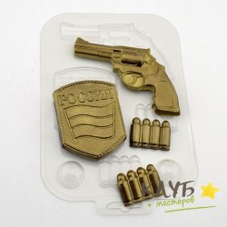 Набор военного, форма пластиковая для шоколада