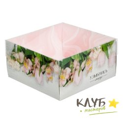 Коробка с пластиковой крышкой "Улыбнись миру", 12х11,5х6 см (набор 8 шт.)