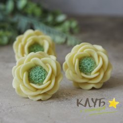 Розы Альба (3 шт.), форма из пищевого силикона