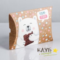 Коробка фигурная "Сладкоежка", 19х14х4 см