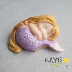 Спящая русалочка, форма силиконовая