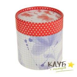 Коробка-тубус "Нежные цветы", 10х12 см