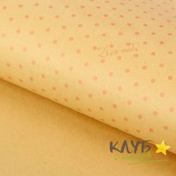 Крафт бумага "Для тебя. Розовый горох" 50*70 см
