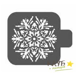 Трафарет "Снежинка", 9 см