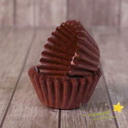 Капсулы для конфет Коричневые 3х2,3 см
