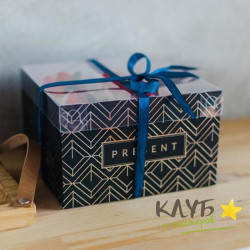 Коробка для 4-х капкейков "Present", 16х16х10 см