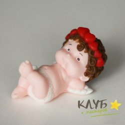 Купидон мечтающий, форма силиконовая