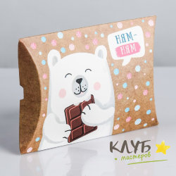 Коробка фигурная "Сладкоежка", 26х19х4 см