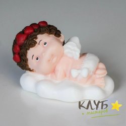 Купидон на облачке, форма силиконовая