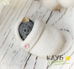 Мышонок в конверте, форма силиконовая