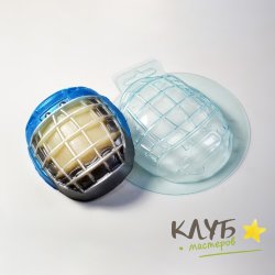 Шлем хоккейный, форма пластиковая