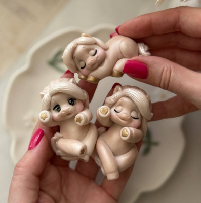 Лошадки И-го-го (3 шт.), форма силиконовая