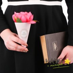 Рожок для мыльных букетов малый "Будь счастлив"