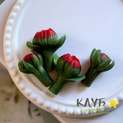 Бутончики 4 шт., форма силиконовая