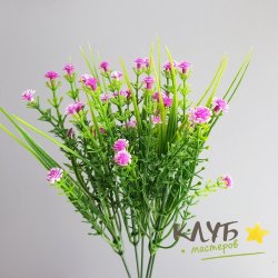 Зелень для мыльных букетов "Энкиантус с сиреневыми цветами"