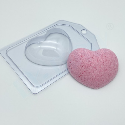 Сердце 8 см, форма пластиковая