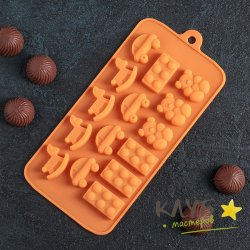 Детские игрушки 15 ячеек, форма силиконовая