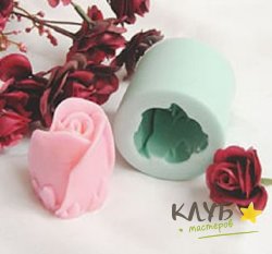 Бутон розы, форма из пищевого силикона