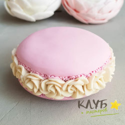 Макарон с розами d=6, форма силиконовая