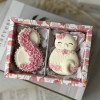 Пряничная кошечка и букет, форма силиконовая  - миниатюра 6