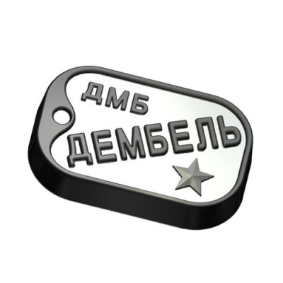 Жетон Дембеля 707, форма пластиковая