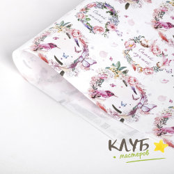 Крафт бумага "Венок" 50х70 см