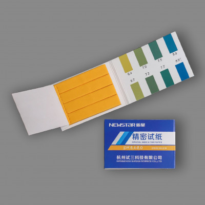 Бумага индикаторная, pH 6.4-8.0, 80 шт.