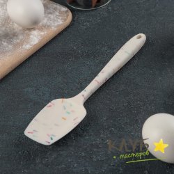 Лопатка силиконовая "Конфетти" 20х4,5 см