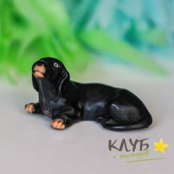 Собака Такса 3D, форма силиконовая