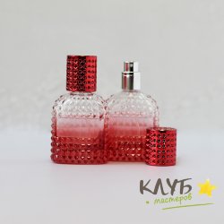 Флакон-спрей для духов "Кристалл" красный 30 мл